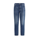 Brunello Cucinelli Cuffed Jeans -   -  Brunello Cucinelli.